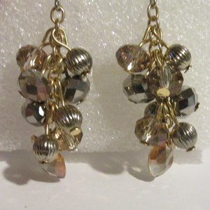 Katheryn Kent Metallic Faceted Crystal Earrings